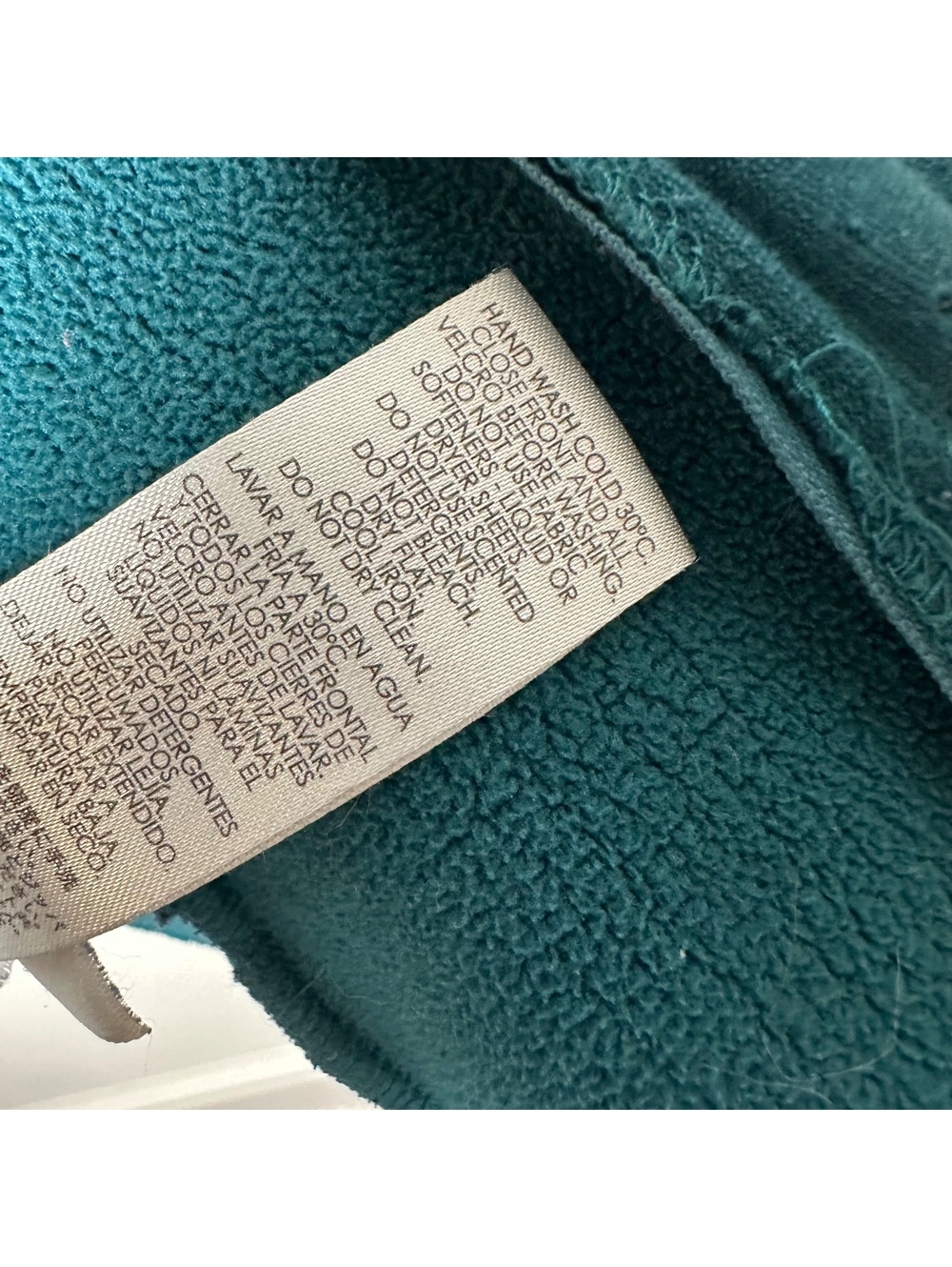 Spyder Core Sweater Jacket XXL Teal Ribbed Knit Full Zip Fleece - Picture 9 of 9